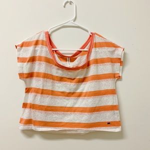 Coral and Lace  Aeropostale Crop Top